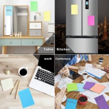 A5 Sổ tay bìa mềm màu đen/Giấy ghi chú màu/Bút bi lăn đen Nhanh khô Bút trung tính Văn phòng phẩm Bộ văn phòng - màu sắc - Xem 9