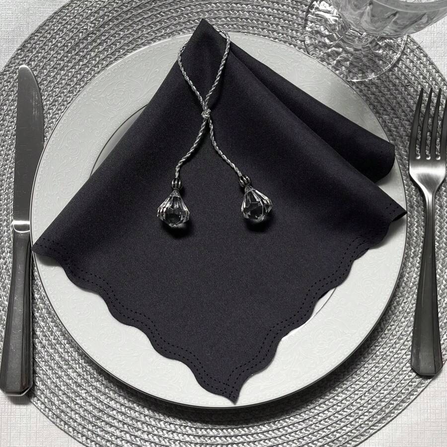 Table Napkins - màu xám than chì - Xem 1