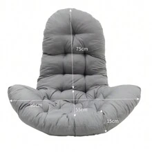 Live And Home 3 Colors Outdoor Tufted Hanging Egg Chair Thick Cushion,Swing Chair Pad,Swing Chair Seat Cushion,Bench Cushion,Sun Lounger Rocking Cushion,Hanging Chair Backrest Pillow,Soft Comfortable Basket Chair Seat Cushion,Hammock Chair Seat Pads,Sofa Cushion,Chair Seat Mat For Relaxer Patio Garden Lounge