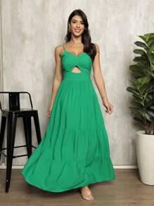 Women Dresses - 綠色 - 查看 1