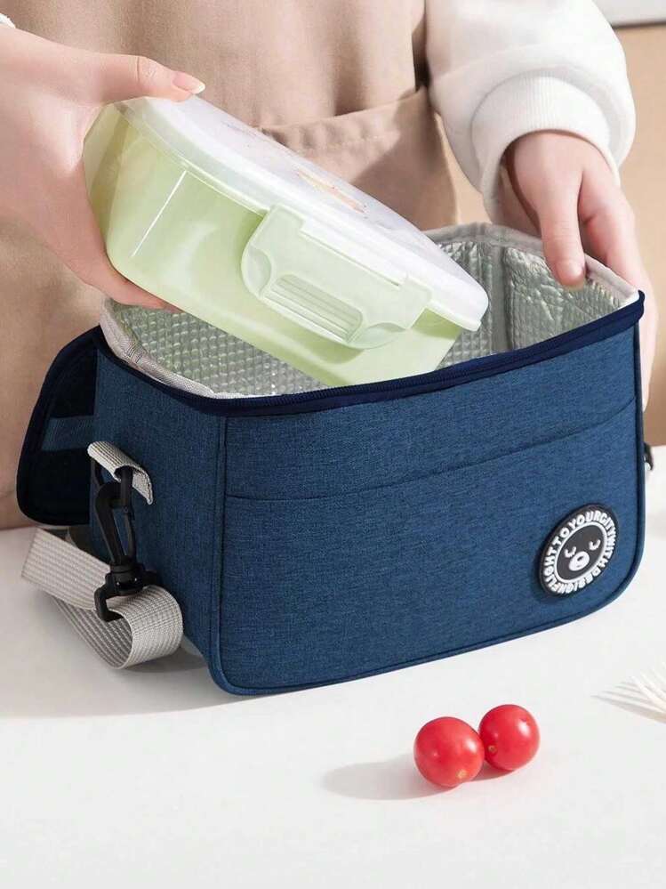 Borsa Termica Pranzo Blu Media: Isotermica Per Lavoro, Picnic E Viaggi Con Tasche Multiple - 3