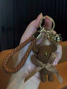 1 Móc khóa hình chú gấu dễ thương, phụ kiện ba lô và túi xách hoàn hảo dành cho nữ! Móc khóa xe búp bê nhựa hoạt hình, mặt dây chuyền túi búp bê gấu thời trang và dễ thương - Nhiều màu - Xem 11