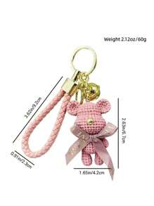 1 Móc khóa hình chú gấu dễ thương, phụ kiện ba lô và túi xách hoàn hảo dành cho nữ! Móc khóa xe búp bê nhựa hoạt hình, mặt dây chuyền túi búp bê gấu thời trang và dễ thương - Nhiều màu - Xem 13