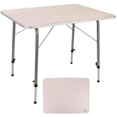  Mesa de camping regulable en altura 80X60XH50/69 cm ✅ Entrega 24/48h a España (península) - Mesas y Sillas de Playa - Camping - Color Baby - Ref. 52868