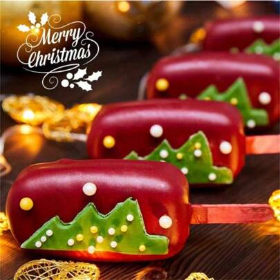 矽膠4/8壑冰淇淋模具，冰棒模具，可重複使用，製冰模具，容易脫模，適用於自製冰棒，DIY冰棒模具