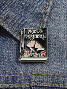 1 pieza Broches de esmalte de libro Orgullo y Prejuicio, personalizados, de drama romántico y novela de cine, insignias de solapa, joyería punk gótica, regalo para amigos - Multicolor - Ver 3