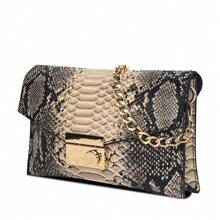 2024 New Retro And Concise Snake Patterned Square Flap Chain Shoulder Bag For Women - Multicolor - View 7