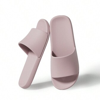 新款时尚百搭 EVA 拖鞋，男女情侣仿皮凉鞋，高端皮革纹理，适合室内外、浴室、家居，柔软皮革纹理防滑舒适平底，四季皆宜