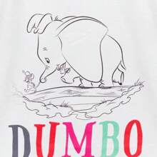 Disney Camiseta blanca con dibujo de Dumbo para niña - Blanco - Ver 2