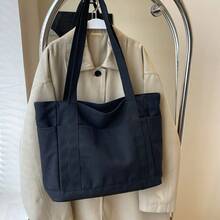 男士帆布包 单肩包/手提包/托特包 多口袋公文包 背包 工作或学校用 夏季大学包 爸爸新生 书包 多功能宿舍 圣诞尖叫手提包 便携时尚休闲 男朋友礼物 手拿包 度假趣味礼物 礼品 胸包 露营旅行包 行李袋 返校 沙滩包 单肩包 夏季包 春假男士包 黑色包 徒步旅行包 周末包 旅行必备品 大包 购物袋 沙滩包 大型学校用品 - 黑色 - 查看 8