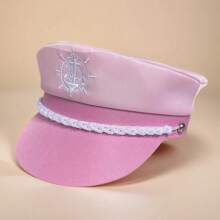 Police Hat Cop Cosplay Hat Captain Hat Officer Hat Stage Performance Military Caps  Party Accessories For Women - Black - View 18