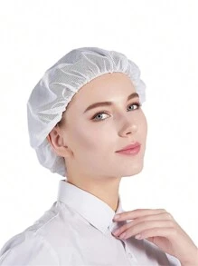 工廠髮網帽，透氣衛生，中性款工作帽，適用於食品加工廠和車間，防塵可重複使用 - 彩色 - 查看 11