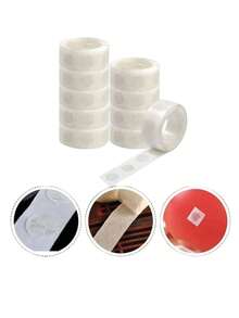 6pcs/4pcs/2pcs/1pc 双面胶点，高粘性，适用于气球装饰和工艺品，随机中/英文包装，圣诞节 - 白色 - 查看 6