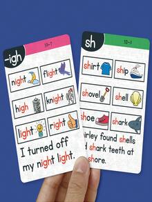 ĐỌC VÀ LÀM CHỦ Phonics Flash Cards - Công cụ học tập cho tiếng Anh Phiên âm tự nhiên Trường học, Học sinh, Văn phòng phẩm, Đồ dùng học tập - Nhiều màu - Xem 9