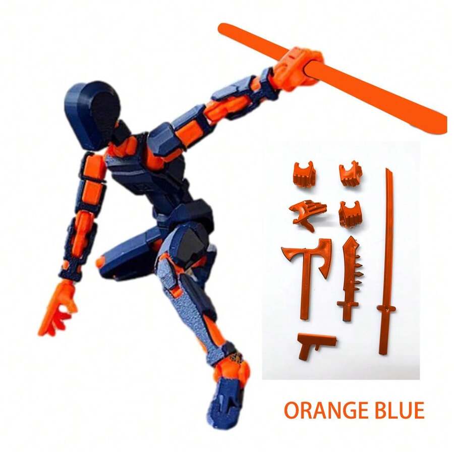 1pc 13Jointed Lucky Doll, Articulated And 3D Printed Toy, Assembly