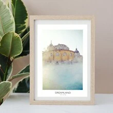 單片海岸風景啟發畫無框畫，北歐風格聚酯纖維浪花圖騰鳳梨長方形壁畫，適用於客廳、臥室、書房家居裝飾 - 彩色 - 查看 8