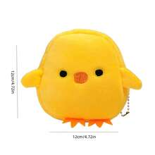 1 pieza Lindo monedero de peluche en forma de animal, creativo porta tarjetas portátil para almacenamiento - Multicolor - Ver 2
