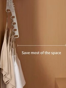 Có thể gập lại Di Động Móc Treo Quần Áo Phơi Móc Treo 5 Lỗ Đa Năng, Dụng Cụ Sấy Đồ Giặt - Màu Xám nhạt - Xem 8