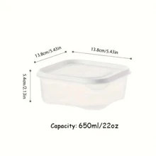 Hộp đựng đồ ăn 3 món, Bộ hộp bảo quản thực phẩm gồm 3 hộp, Bộ hộp đông lạnh rau củ, Bộ hộp bảo quản thực phẩm thịt đông lạnh, Hộp đựng ngăn đựng trái cây, Hộp đa năng nhà bếp để bán tại nhà hàng - Nhiều màu - Xem 2