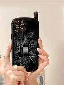 1 Vỏ điện thoại sơn cá nhân có thiết kế mới với bảng mạch và đồ họa CPU Tương thích với Apple IPhone 15 Pro Max, Lớp hoàn thiện bóng, Vỏ bảo vệ chống rơi và trầy xước Tương thích với IPhone 14 Pro Max, IPhone 13, IPhone 12, IPhone 11 (Ốp mềm), IPhone XR, IPhone XS Max, IPhone 7/8 Plus - Nhiều màu - Xem 4