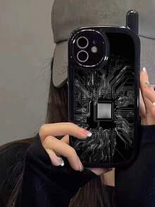 1 Vỏ điện thoại sơn cá nhân có thiết kế mới với bảng mạch và đồ họa CPU Tương thích với Apple IPhone 15 Pro Max, Lớp hoàn thiện bóng, Vỏ bảo vệ chống rơi và trầy xước Tương thích với IPhone 14 Pro Max, IPhone 13, IPhone 12, IPhone 11 (Ốp mềm), IPhone XR, IPhone XS Max, IPhone 7/8 Plus - Nhiều màu - Xem 1