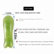 Bộ dụng cụ mát-xa Gua Sha 7 chiếc - Bấm huyệt trên mặt bằng nhựa tự nhiên Thanh thư giãn cơ đầu tự nhiên, Nâng cơ mắt & cằm đôi, Lược kinh tuyến & Bảng làm đẹp - Nhiều màu - Xem 4