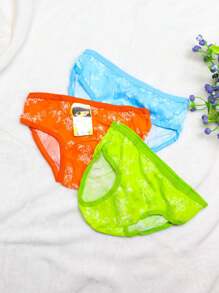 Set de 6 calzones para niña con diseño floral, multicolor , algodón, fresco. (Los colores se envían al azar) - Multicolor - Ver 4