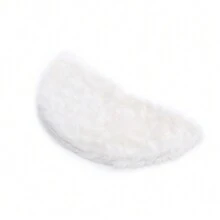 LIVINGANDHOME Living And Home  White Plush Christmas Tree Skirt For Holiday Decoration - white (90cm) - View 9
