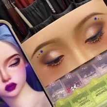 1入組訓練化妝人偶頭 - 非常適合眉毛，睫毛和眼睫毛擴展 - 提高技巧和增強您的外觀 - 彩色 - 查看 6