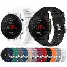 COOLIA 1 Pack Silicone Band, Garmin Forerunner255 The Same Style,Compatible With Garmin Active5 / Vivomove / Vivoactive 5 / Venu SQ2 / Vivomove Sport / Venu 2 Plus / Approach S40 / Forerunner 158 / Forerunner 55 / Venu / Venu SQ / Vivomove3 / Vivoactive3 Music / VivoMove Luxe / VivoMove Style / Vivomove / Vivomove HR Sport / Vivoactive3 / Vivoactive3 Music / Forerunner245 / Forerunner245music / Forerunner645 / Forerunner645music. Compatible With Huawei Watch GT3 42mm / Watch GT2 42mm / Watch 2. Compatible With Honor Watch SE / Honor MagicWatch2 42mm. Compatible With Amazfit Active / GTR Mini / Bip3 Pro / Bip3 / GTS4 Mini / GTS 3 / GTS 2e / GTS 2mini / GTS 2 / Pop Pro / Pop / BIP U / GTR 42MM / GTS / BIP / BIP Lite / Bip 1S / ZEPP E / GTS4/GTS4min. Compatible With Other 20mm Watch Band For Women Men. - 20mm - View 1