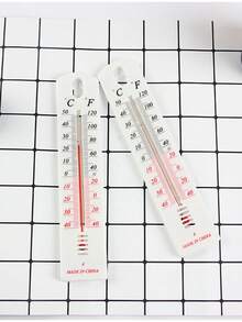 5入掛式溫度計帶長桿，便攜式房間溫度計，溫室蔬菜溫度計，室內恆溫器，家用溫度計 - 白色 - 查看 7