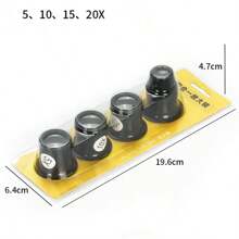 4PCS Watch Repair Tool Watch Repair 5 To 20 Times Magnifying Glass Goggles Goggles Watch Repairing Magnifying Glass Set