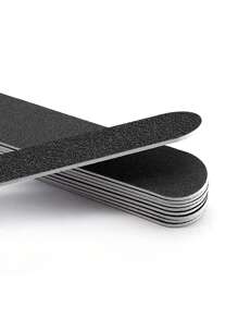 50pcs Replaceable Emery Boards, Reusable And Washable Sand Paper, 100/180/240 Grit (Stainless Steel Plates Sold Separately) - Black - View 10