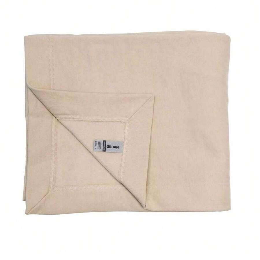 Gildan Fleece Stadium Blanket (Sand) - Beige - View 1