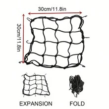 1 chiếc xe máy hoặc xe đạp địa hình Lưới hành lý Mũ bảo hiểm & các vật dụng khác, túi lưới bình xăng có dây đai đàn hồi, lưới đàn hồi hộp đuôi, lưới chở hàng để giữ an toàn và phụ kiện du lịch - Nhiều màu - Xem 2