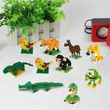 Cartoon Animal Building Blocks With Diamond Particles, High Difficulty Level, Ideal For Anime Collectibles And Festival Gifts - Multicolor - View 1