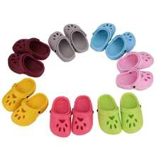 2024年最新暢銷款迷你寵物鞋，貓爪形狀花園鞋玩具，卡通配件，可愛的拖鞋（不含娃娃） - 彩色 - 查看 4