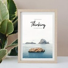 單片海岸風景啟發畫無框畫，北歐風格聚酯纖維浪花圖騰鳳梨長方形壁畫，適用於客廳、臥室、書房家居裝飾 - 彩色 - 查看 20