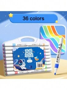 New Acrylic Marker Student Watercolor Pen Art Painting Special Color Opaque Stackable Color Marker Set - Pink - View 17