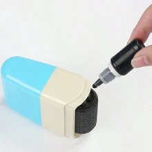 3pcs 10ml Light Sensitive Stamping Ink For Rubber Stamp, Colorful, Small Bottle 10ml Back To School,Back To School,School Supplies - Black - View 2