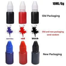 3pcs 10ml Light Sensitive Stamping Ink For Rubber Stamp, Colorful, Small Bottle 10ml Back To School,Back To School,School Supplies - Black - View 3