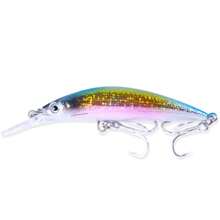 HENGJIA 1pc 9cm 17.2g Long Casting Sinking Wobbler Minnow Hard Bait Strong Sharp 6# Treble Hook Flounder Sea Bass Freshwater Saltwater Sea Fishing Lure - 9# - View 16