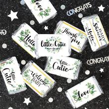 5張/30件綠植風格糖果包裝紙，淋浴迷你糖果棒迷你包裝巧克力棒貼紙標籤，適用於生日派對淋浴裝飾（不包括糖果） - 彩色 - 查看 1