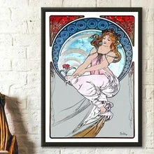 GJCD 1 Áp Phích In Hình Alphonse Mucha, Áp Phích Theo Phong Cách Tân Nghệ Thuật, Giấy In Ảnh Tranh Nghệ Thuật Treo Tường, Hình In Thẩm Mỹ Cổ Điển, Trang Trí Lãng Mạn, Tranh Treo Tường Tác Phẩm Nghệ Thuật Retro Cho Phòng Khách Phòng Ngủ Văn Phòng Nhà Bếp Phòng Trưng Bày Hành Lang Trang Trí Tường Nhà, Không Gọng - Nhiều màu - Xem 19