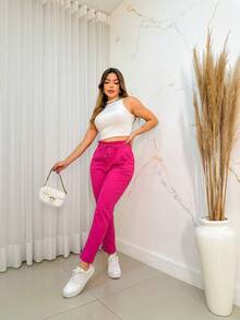 Women Pants - Màu Hồng Tươi - Xem 2