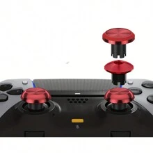 DALUHE Metal Thumbsticks Paddles Compatible With Edge Controller, 6 Analog Stick Joystick Buttons Interchangeable Replacement Compatible With Edge Controller - Red - View 5