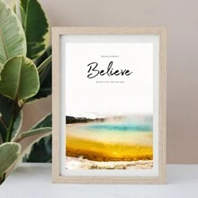 單片海岸風景啟發畫無框畫，北歐風格聚酯纖維浪花圖騰鳳梨長方形壁畫，適用於客廳、臥室、書房家居裝飾 - 彩色 - 查看 25