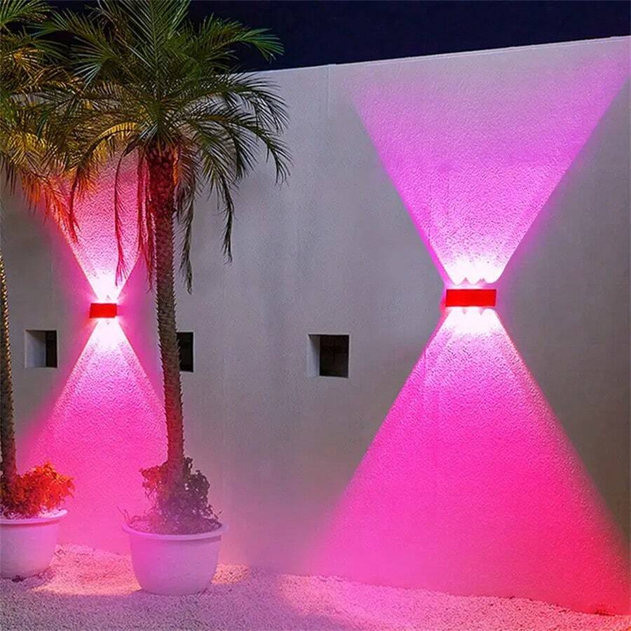 Illuminate Your Outdoor Space With 1 Solar Fence Light – Waterproof, Color-Changing, From Dusk Till Dawn! - Black - View 1