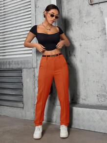 Women Pants - Orange - View 6