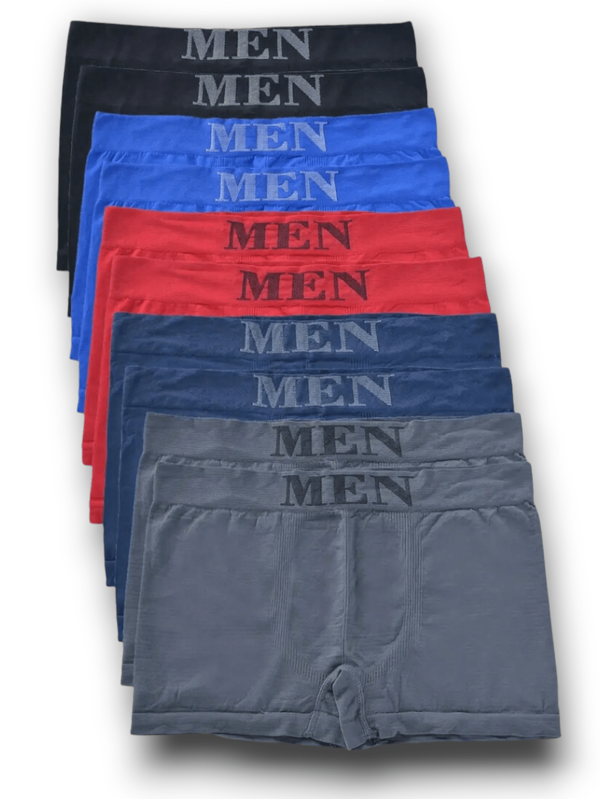 Kit 10 Cuecas Boxer Masculino Box Confortável Premium - Cores e Estampas Variadas Dia dos Pais